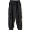 MAS VIBE - Symbol Kids Boys Cotton Blend Solid Cargo Track Pant